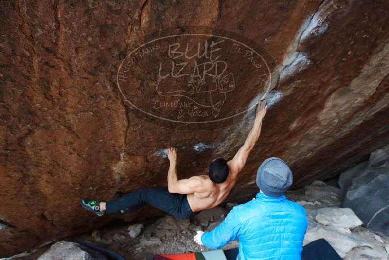 Bouldering in Hueco Tanks on 02/09/2019 with Blue Lizard Climbing and Yoga

Filename: SRM_20190209_1711040.jpg
Aperture: f/5.6
Shutter Speed: 1/250
Body: Canon EOS-1D Mark II
Lens: Canon EF 16-35mm f/2.8 L