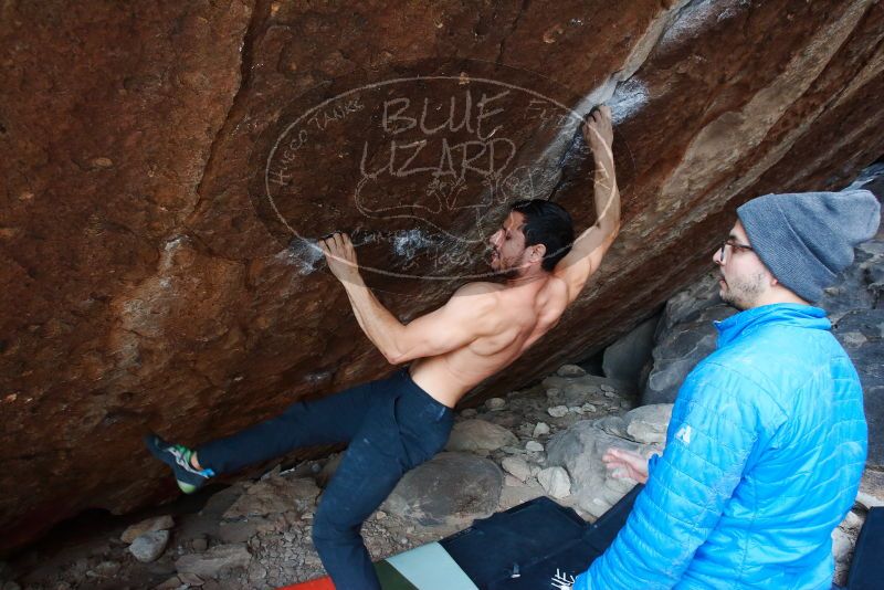 Bouldering in Hueco Tanks on 02/09/2019 with Blue Lizard Climbing and Yoga

Filename: SRM_20190209_1711100.jpg
Aperture: f/5.6
Shutter Speed: 1/250
Body: Canon EOS-1D Mark II
Lens: Canon EF 16-35mm f/2.8 L