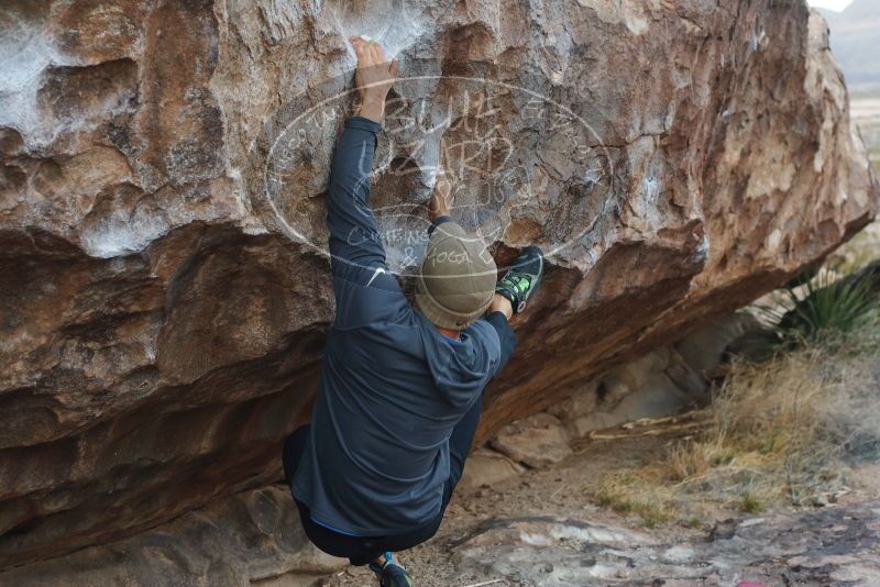 Bouldering in Hueco Tanks on 02/09/2019 with Blue Lizard Climbing and Yoga

Filename: SRM_20190209_1809490.jpg
Aperture: f/4.5
Shutter Speed: 1/160
Body: Canon EOS-1D Mark II
Lens: Canon EF 50mm f/1.8 II