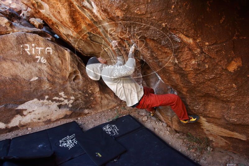 Bouldering in Hueco Tanks on 02/17/2019 with Blue Lizard Climbing and Yoga

Filename: SRM_20190217_1106400.jpg
Aperture: f/4.5
Shutter Speed: 1/250
Body: Canon EOS-1D Mark II
Lens: Canon EF 16-35mm f/2.8 L