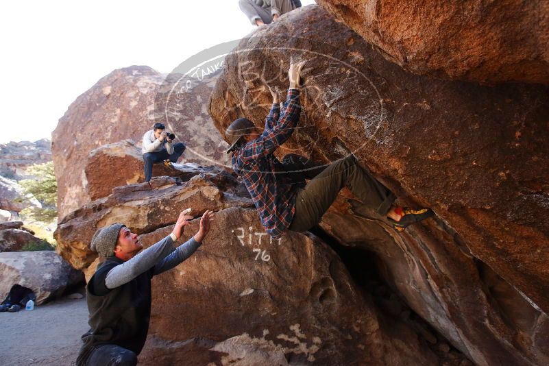 Bouldering in Hueco Tanks on 02/17/2019 with Blue Lizard Climbing and Yoga

Filename: SRM_20190217_1109170.jpg
Aperture: f/4.5
Shutter Speed: 1/500
Body: Canon EOS-1D Mark II
Lens: Canon EF 16-35mm f/2.8 L