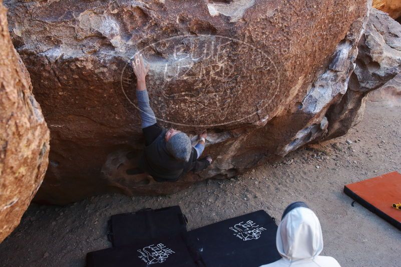 Bouldering in Hueco Tanks on 02/17/2019 with Blue Lizard Climbing and Yoga

Filename: SRM_20190217_1116060.jpg
Aperture: f/4.5
Shutter Speed: 1/400
Body: Canon EOS-1D Mark II
Lens: Canon EF 16-35mm f/2.8 L