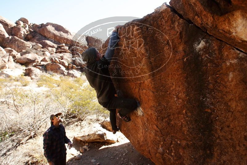 Bouldering in Hueco Tanks on 02/17/2019 with Blue Lizard Climbing and Yoga

Filename: SRM_20190217_1145590.jpg
Aperture: f/5.6
Shutter Speed: 1/500
Body: Canon EOS-1D Mark II
Lens: Canon EF 16-35mm f/2.8 L