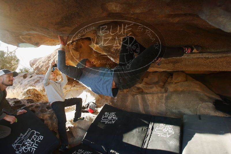 Bouldering in Hueco Tanks on 02/17/2019 with Blue Lizard Climbing and Yoga

Filename: SRM_20190217_1725541.jpg
Aperture: f/4.0
Shutter Speed: 1/320
Body: Canon EOS-1D Mark II
Lens: Canon EF 16-35mm f/2.8 L