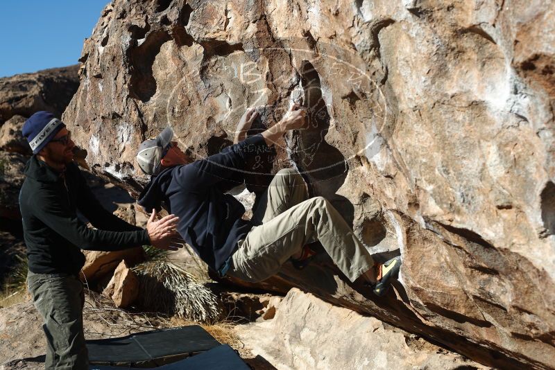 Bouldering in Hueco Tanks on 02/22/2019 with Blue Lizard Climbing and Yoga

Filename: SRM_20190222_1009380.jpg
Aperture: f/4.0
Shutter Speed: 1/800
Body: Canon EOS-1D Mark II
Lens: Canon EF 50mm f/1.8 II