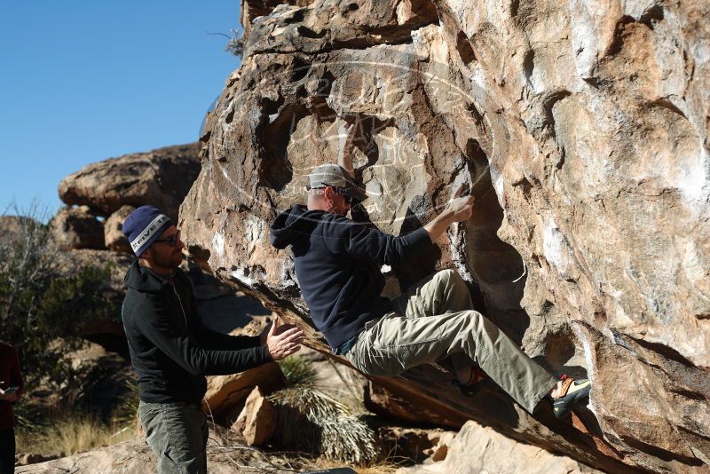 Bouldering in Hueco Tanks on 02/22/2019 with Blue Lizard Climbing and Yoga

Filename: SRM_20190222_1009400.jpg
Aperture: f/4.0
Shutter Speed: 1/640
Body: Canon EOS-1D Mark II
Lens: Canon EF 50mm f/1.8 II