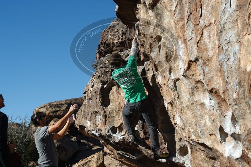 Bouldering in Hueco Tanks on 02/22/2019 with Blue Lizard Climbing and Yoga

Filename: SRM_20190222_1010370.jpg
Aperture: f/4.0
Shutter Speed: 1/800
Body: Canon EOS-1D Mark II
Lens: Canon EF 50mm f/1.8 II