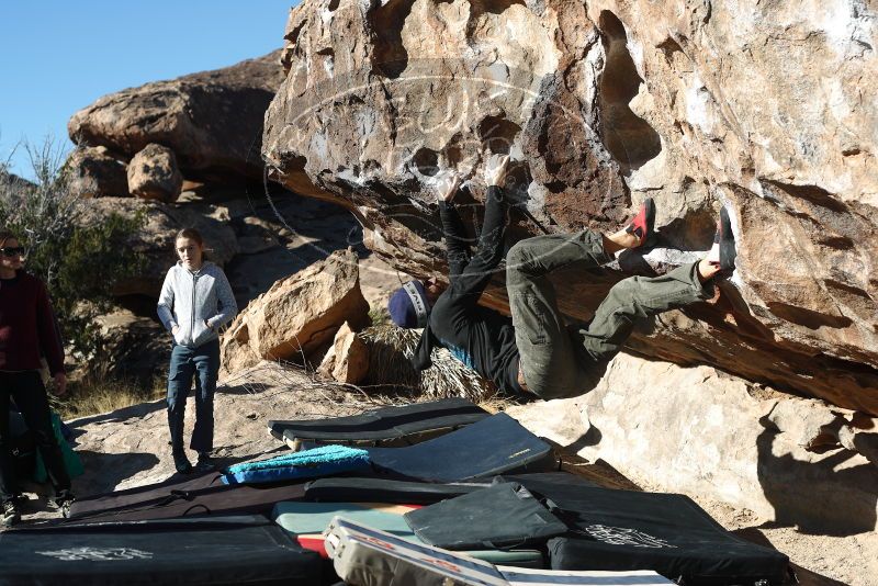 Bouldering in Hueco Tanks on 02/22/2019 with Blue Lizard Climbing and Yoga

Filename: SRM_20190222_1012120.jpg
Aperture: f/4.0
Shutter Speed: 1/500
Body: Canon EOS-1D Mark II
Lens: Canon EF 50mm f/1.8 II