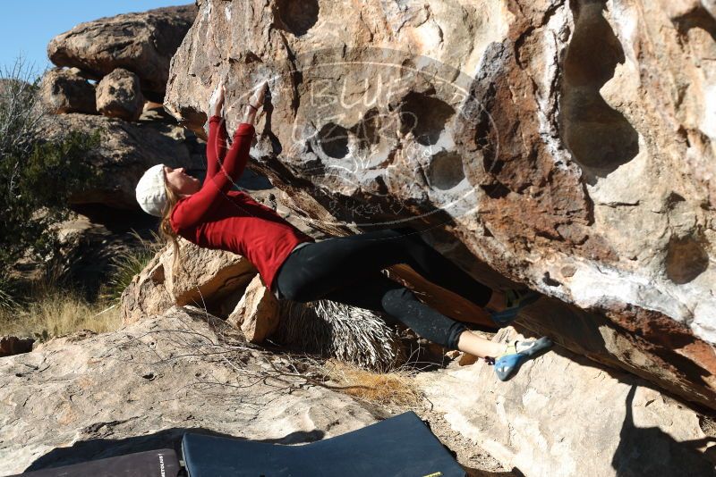 Bouldering in Hueco Tanks on 02/22/2019 with Blue Lizard Climbing and Yoga

Filename: SRM_20190222_1016460.jpg
Aperture: f/4.0
Shutter Speed: 1/500
Body: Canon EOS-1D Mark II
Lens: Canon EF 50mm f/1.8 II