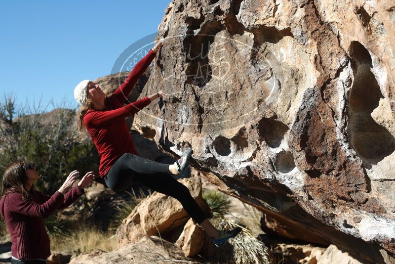 Bouldering in Hueco Tanks on 02/22/2019 with Blue Lizard Climbing and Yoga

Filename: SRM_20190222_1017060.jpg
Aperture: f/4.0
Shutter Speed: 1/640
Body: Canon EOS-1D Mark II
Lens: Canon EF 50mm f/1.8 II