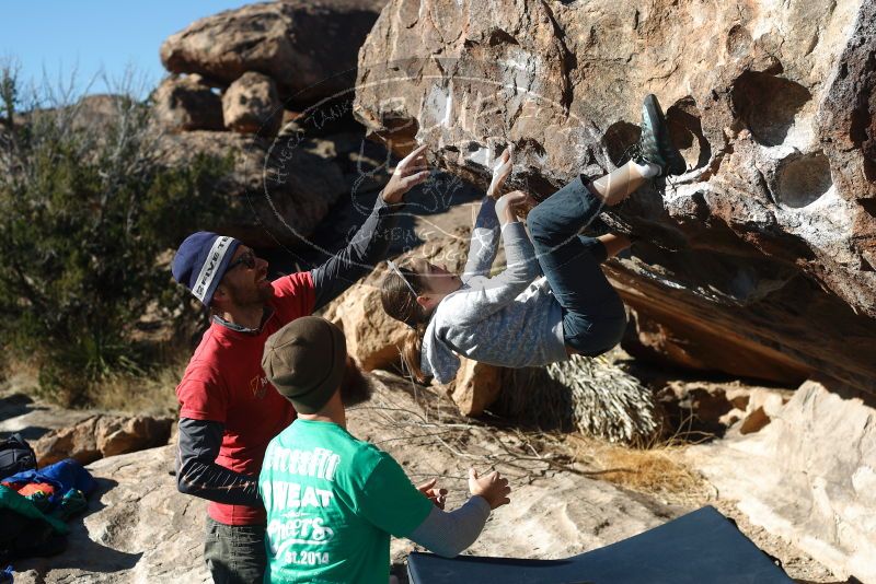 Bouldering in Hueco Tanks on 02/22/2019 with Blue Lizard Climbing and Yoga

Filename: SRM_20190222_1018390.jpg
Aperture: f/4.0
Shutter Speed: 1/640
Body: Canon EOS-1D Mark II
Lens: Canon EF 50mm f/1.8 II