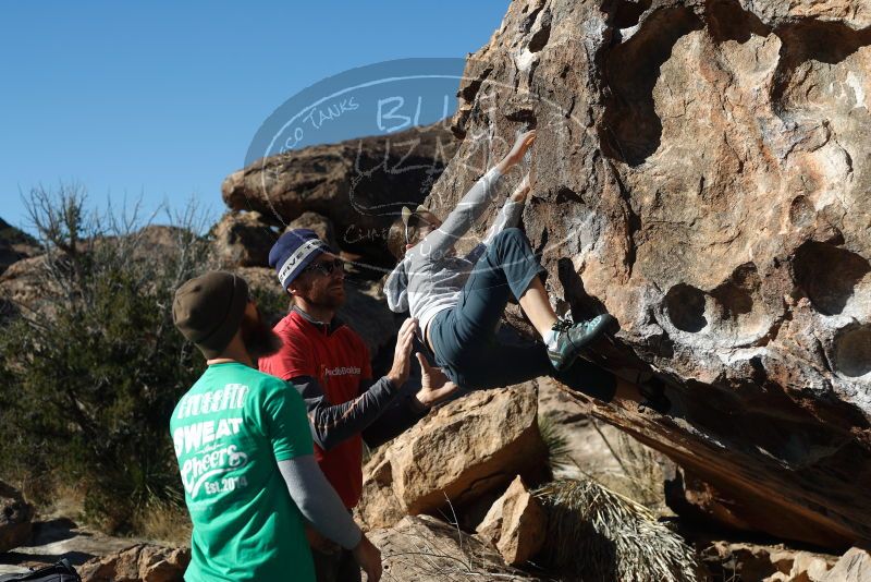 Bouldering in Hueco Tanks on 02/22/2019 with Blue Lizard Climbing and Yoga

Filename: SRM_20190222_1018550.jpg
Aperture: f/4.0
Shutter Speed: 1/800
Body: Canon EOS-1D Mark II
Lens: Canon EF 50mm f/1.8 II