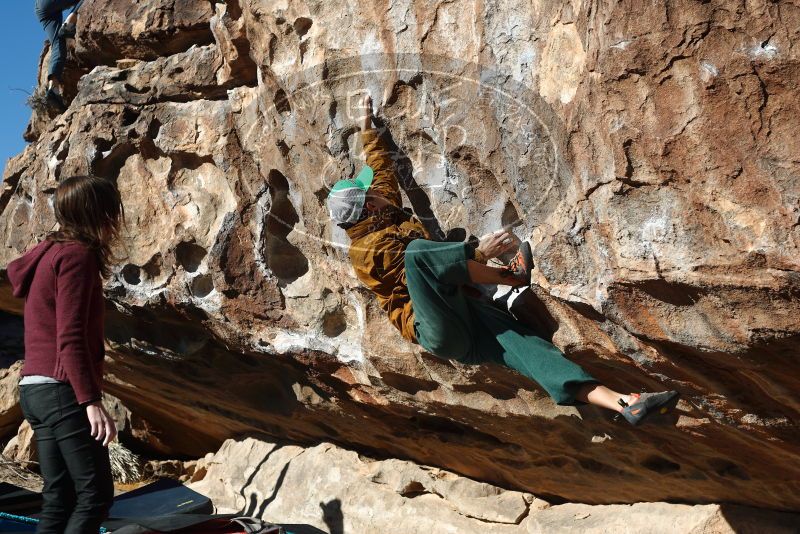 Bouldering in Hueco Tanks on 02/22/2019 with Blue Lizard Climbing and Yoga

Filename: SRM_20190222_1019270.jpg
Aperture: f/4.0
Shutter Speed: 1/640
Body: Canon EOS-1D Mark II
Lens: Canon EF 50mm f/1.8 II