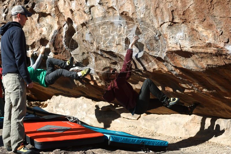 Bouldering in Hueco Tanks on 02/22/2019 with Blue Lizard Climbing and Yoga

Filename: SRM_20190222_1020320.jpg
Aperture: f/4.0
Shutter Speed: 1/640
Body: Canon EOS-1D Mark II
Lens: Canon EF 50mm f/1.8 II