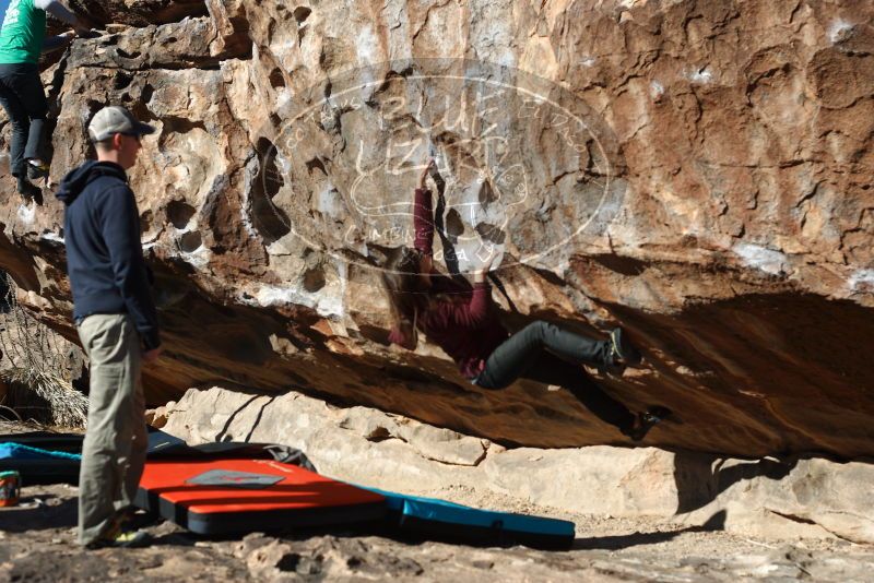 Bouldering in Hueco Tanks on 02/22/2019 with Blue Lizard Climbing and Yoga

Filename: SRM_20190222_1021140.jpg
Aperture: f/4.0
Shutter Speed: 1/800
Body: Canon EOS-1D Mark II
Lens: Canon EF 50mm f/1.8 II