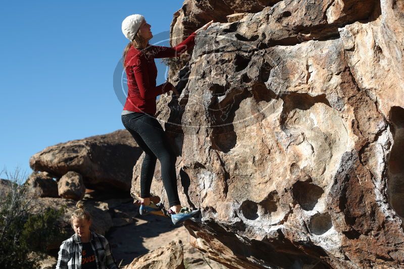 Bouldering in Hueco Tanks on 02/22/2019 with Blue Lizard Climbing and Yoga

Filename: SRM_20190222_1023570.jpg
Aperture: f/4.0
Shutter Speed: 1/640
Body: Canon EOS-1D Mark II
Lens: Canon EF 50mm f/1.8 II