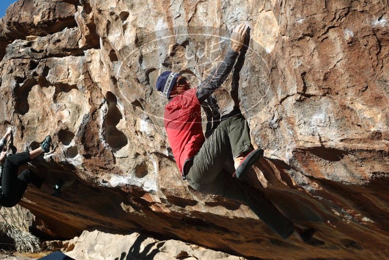 Bouldering in Hueco Tanks on 02/22/2019 with Blue Lizard Climbing and Yoga

Filename: SRM_20190222_1024540.jpg
Aperture: f/4.0
Shutter Speed: 1/640
Body: Canon EOS-1D Mark II
Lens: Canon EF 50mm f/1.8 II