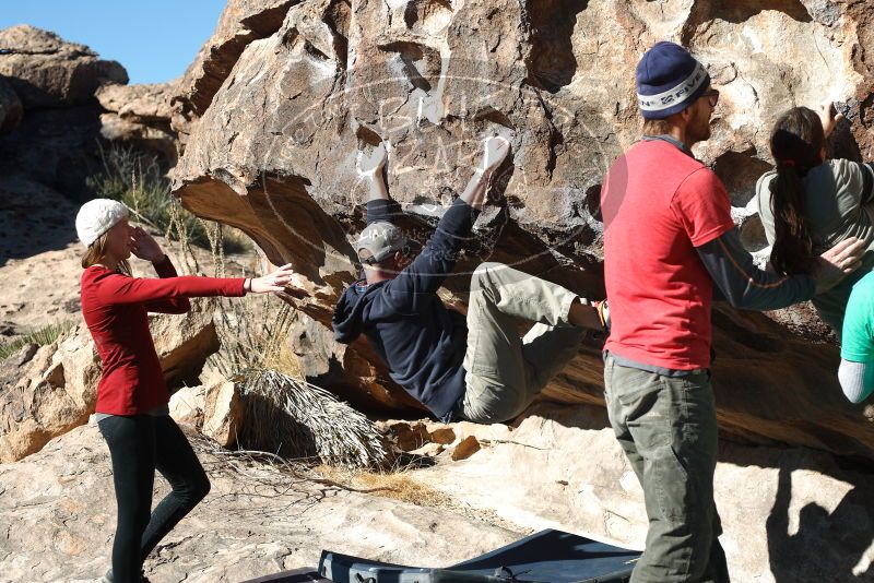 Bouldering in Hueco Tanks on 02/22/2019 with Blue Lizard Climbing and Yoga

Filename: SRM_20190222_1034010.jpg
Aperture: f/4.0
Shutter Speed: 1/500
Body: Canon EOS-1D Mark II
Lens: Canon EF 50mm f/1.8 II