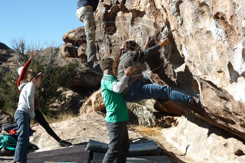 Bouldering in Hueco Tanks on 02/22/2019 with Blue Lizard Climbing and Yoga

Filename: SRM_20190222_1034370.jpg
Aperture: f/4.0
Shutter Speed: 1/500
Body: Canon EOS-1D Mark II
Lens: Canon EF 50mm f/1.8 II