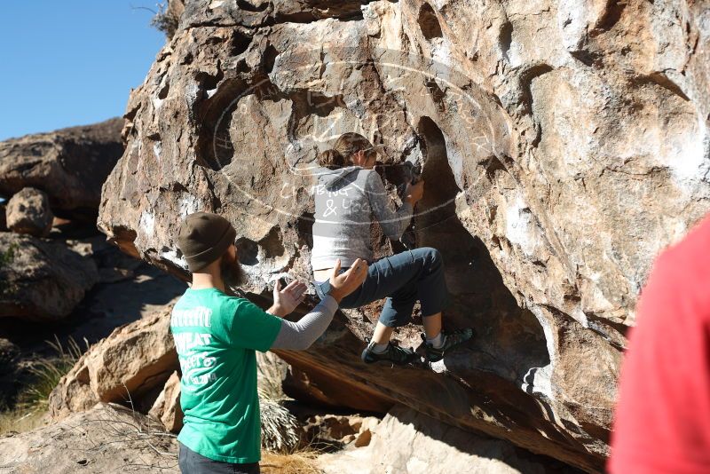 Bouldering in Hueco Tanks on 02/22/2019 with Blue Lizard Climbing and Yoga

Filename: SRM_20190222_1035220.jpg
Aperture: f/4.0
Shutter Speed: 1/500
Body: Canon EOS-1D Mark II
Lens: Canon EF 50mm f/1.8 II