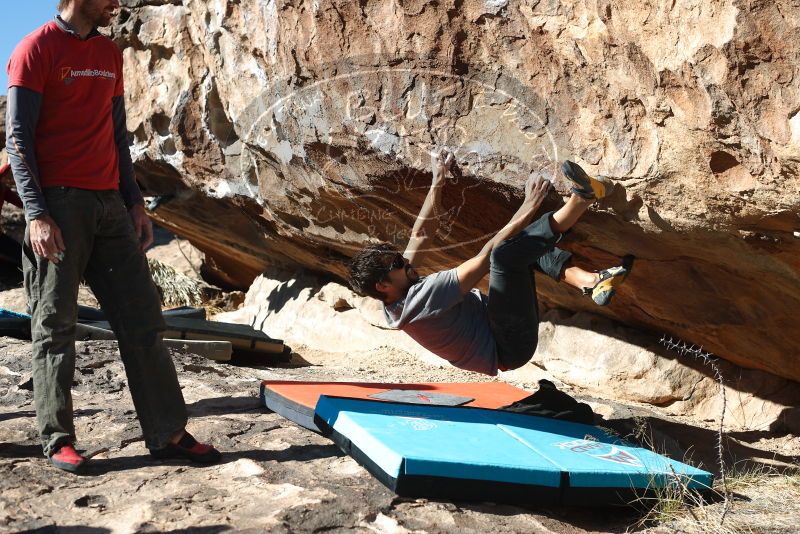 Bouldering in Hueco Tanks on 02/22/2019 with Blue Lizard Climbing and Yoga

Filename: SRM_20190222_1037540.jpg
Aperture: f/4.0
Shutter Speed: 1/500
Body: Canon EOS-1D Mark II
Lens: Canon EF 50mm f/1.8 II