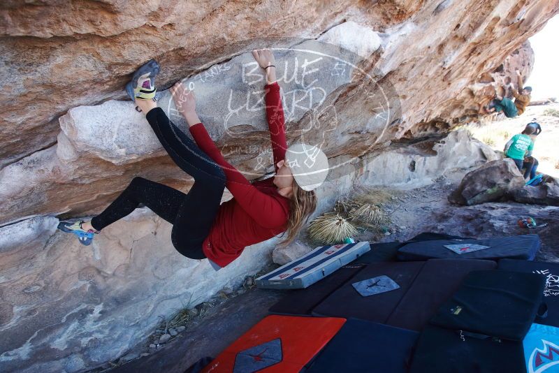 Bouldering in Hueco Tanks on 02/22/2019 with Blue Lizard Climbing and Yoga

Filename: SRM_20190222_1112230.jpg
Aperture: f/5.6
Shutter Speed: 1/250
Body: Canon EOS-1D Mark II
Lens: Canon EF 16-35mm f/2.8 L