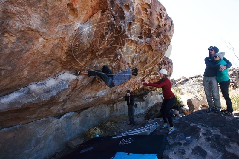 Bouldering in Hueco Tanks on 02/22/2019 with Blue Lizard Climbing and Yoga

Filename: SRM_20190222_1140440.jpg
Aperture: f/10.0
Shutter Speed: 1/250
Body: Canon EOS-1D Mark II
Lens: Canon EF 16-35mm f/2.8 L