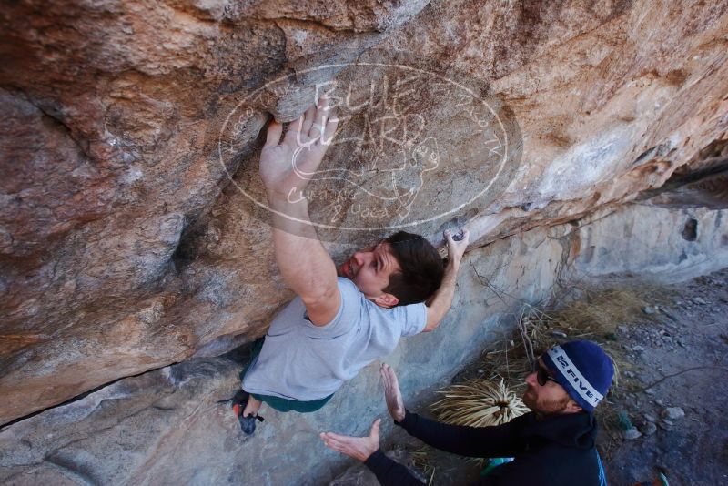 Bouldering in Hueco Tanks on 02/22/2019 with Blue Lizard Climbing and Yoga

Filename: SRM_20190222_1145280.jpg
Aperture: f/6.3
Shutter Speed: 1/250
Body: Canon EOS-1D Mark II
Lens: Canon EF 16-35mm f/2.8 L