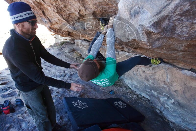 Bouldering in Hueco Tanks on 02/22/2019 with Blue Lizard Climbing and Yoga

Filename: SRM_20190222_1146480.jpg
Aperture: f/5.6
Shutter Speed: 1/250
Body: Canon EOS-1D Mark II
Lens: Canon EF 16-35mm f/2.8 L