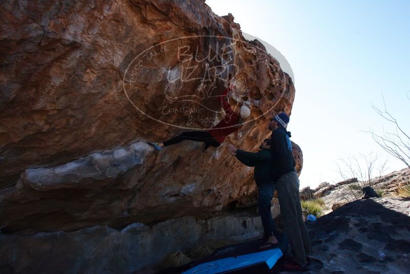 Bouldering in Hueco Tanks on 02/22/2019 with Blue Lizard Climbing and Yoga

Filename: SRM_20190222_1158480.jpg
Aperture: f/14.0
Shutter Speed: 1/250
Body: Canon EOS-1D Mark II
Lens: Canon EF 16-35mm f/2.8 L