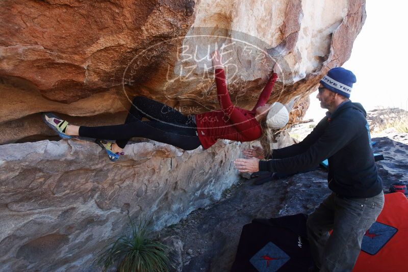 Bouldering in Hueco Tanks on 02/22/2019 with Blue Lizard Climbing and Yoga

Filename: SRM_20190222_1219390.jpg
Aperture: f/7.1
Shutter Speed: 1/250
Body: Canon EOS-1D Mark II
Lens: Canon EF 16-35mm f/2.8 L