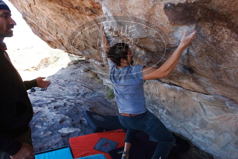 Bouldering in Hueco Tanks on 02/22/2019 with Blue Lizard Climbing and Yoga

Filename: SRM_20190222_1229070.jpg
Aperture: f/6.3
Shutter Speed: 1/250
Body: Canon EOS-1D Mark II
Lens: Canon EF 16-35mm f/2.8 L