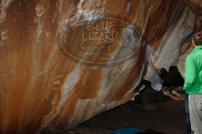 Bouldering in Hueco Tanks on 02/22/2019 with Blue Lizard Climbing and Yoga

Filename: SRM_20190222_1349310.jpg
Aperture: f/7.1
Shutter Speed: 1/250
Body: Canon EOS-1D Mark II
Lens: Canon EF 16-35mm f/2.8 L