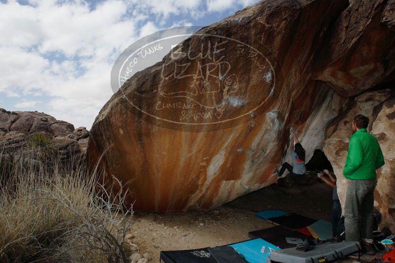 Bouldering in Hueco Tanks on 02/22/2019 with Blue Lizard Climbing and Yoga

Filename: SRM_20190222_1349440.jpg
Aperture: f/7.1
Shutter Speed: 1/250
Body: Canon EOS-1D Mark II
Lens: Canon EF 16-35mm f/2.8 L