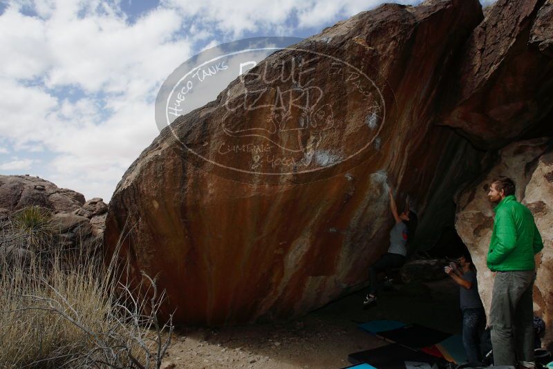 Bouldering in Hueco Tanks on 02/22/2019 with Blue Lizard Climbing and Yoga

Filename: SRM_20190222_1349540.jpg
Aperture: f/7.1
Shutter Speed: 1/250
Body: Canon EOS-1D Mark II
Lens: Canon EF 16-35mm f/2.8 L