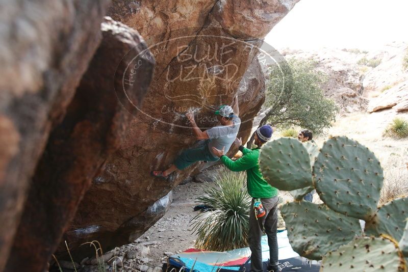 Bouldering in Hueco Tanks on 02/22/2019 with Blue Lizard Climbing and Yoga

Filename: SRM_20190222_1508330.jpg
Aperture: f/5.0
Shutter Speed: 1/250
Body: Canon EOS-1D Mark II
Lens: Canon EF 16-35mm f/2.8 L