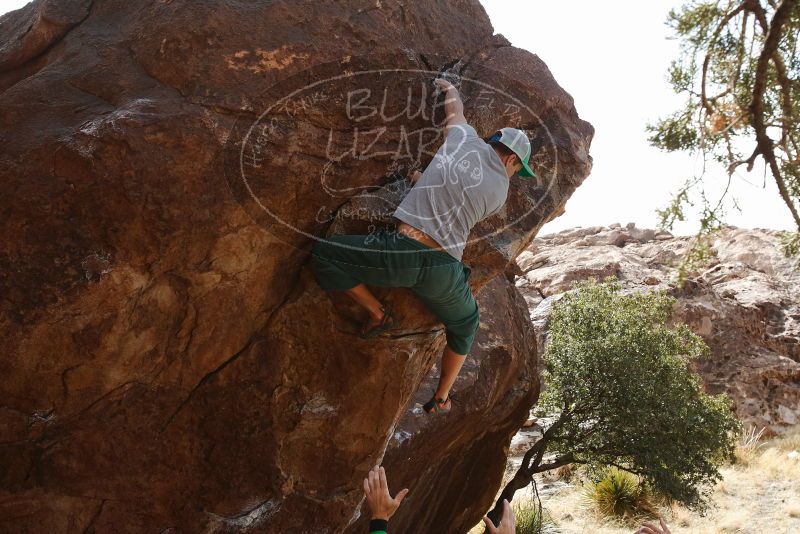 Bouldering in Hueco Tanks on 02/22/2019 with Blue Lizard Climbing and Yoga

Filename: SRM_20190222_1509180.jpg
Aperture: f/8.0
Shutter Speed: 1/250
Body: Canon EOS-1D Mark II
Lens: Canon EF 16-35mm f/2.8 L