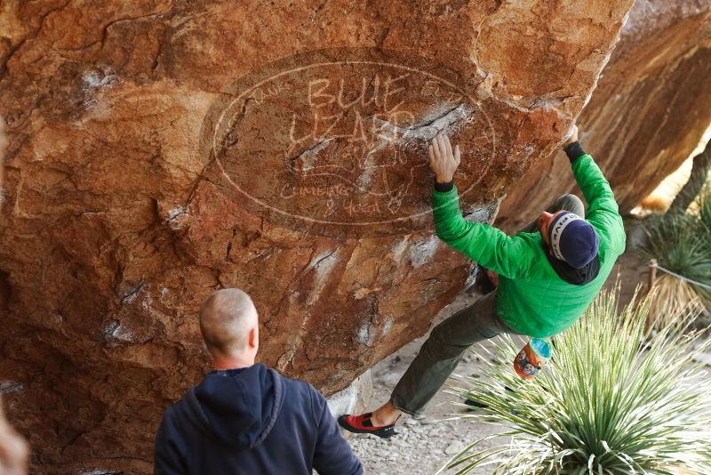 Bouldering in Hueco Tanks on 02/22/2019 with Blue Lizard Climbing and Yoga

Filename: SRM_20190222_1531530.jpg
Aperture: f/4.5
Shutter Speed: 1/320
Body: Canon EOS-1D Mark II
Lens: Canon EF 50mm f/1.8 II