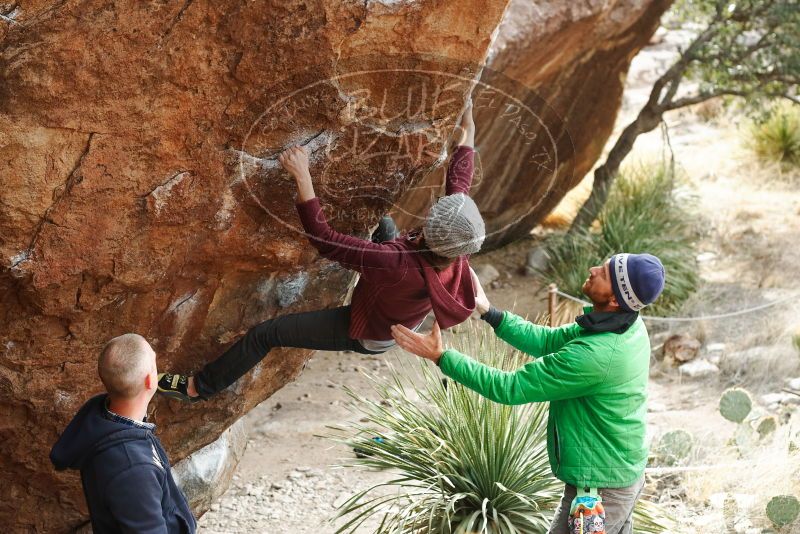 Bouldering in Hueco Tanks on 02/22/2019 with Blue Lizard Climbing and Yoga

Filename: SRM_20190222_1537040.jpg
Aperture: f/4.0
Shutter Speed: 1/320
Body: Canon EOS-1D Mark II
Lens: Canon EF 50mm f/1.8 II