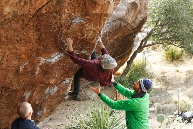 Bouldering in Hueco Tanks on 02/22/2019 with Blue Lizard Climbing and Yoga

Filename: SRM_20190222_1537110.jpg
Aperture: f/4.0
Shutter Speed: 1/400
Body: Canon EOS-1D Mark II
Lens: Canon EF 50mm f/1.8 II