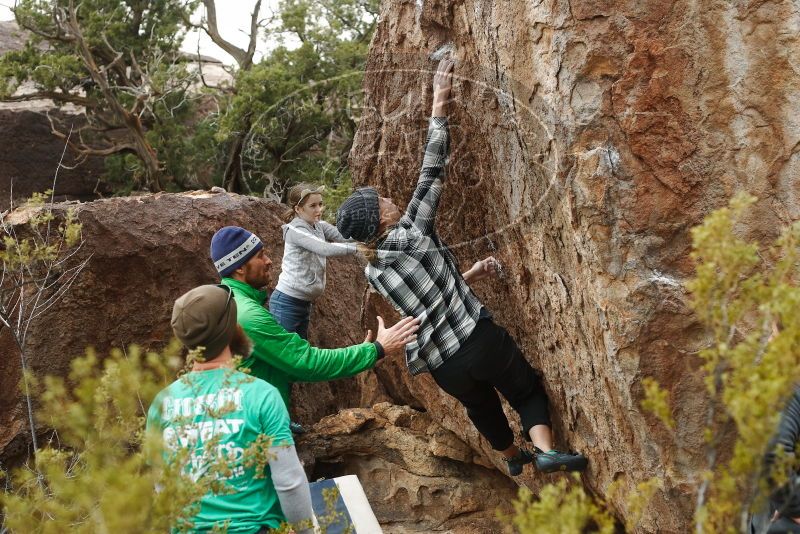 Bouldering in Hueco Tanks on 02/22/2019 with Blue Lizard Climbing and Yoga

Filename: SRM_20190222_1552330.jpg
Aperture: f/4.0
Shutter Speed: 1/640
Body: Canon EOS-1D Mark II
Lens: Canon EF 50mm f/1.8 II