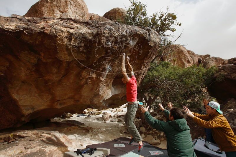 Bouldering in Hueco Tanks on 02/22/2019 with Blue Lizard Climbing and Yoga

Filename: SRM_20190222_1634260.jpg
Aperture: f/5.6
Shutter Speed: 1/640
Body: Canon EOS-1D Mark II
Lens: Canon EF 16-35mm f/2.8 L