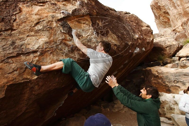 Bouldering in Hueco Tanks on 02/22/2019 with Blue Lizard Climbing and Yoga

Filename: SRM_20190222_1657240.jpg
Aperture: f/5.6
Shutter Speed: 1/800
Body: Canon EOS-1D Mark II
Lens: Canon EF 16-35mm f/2.8 L