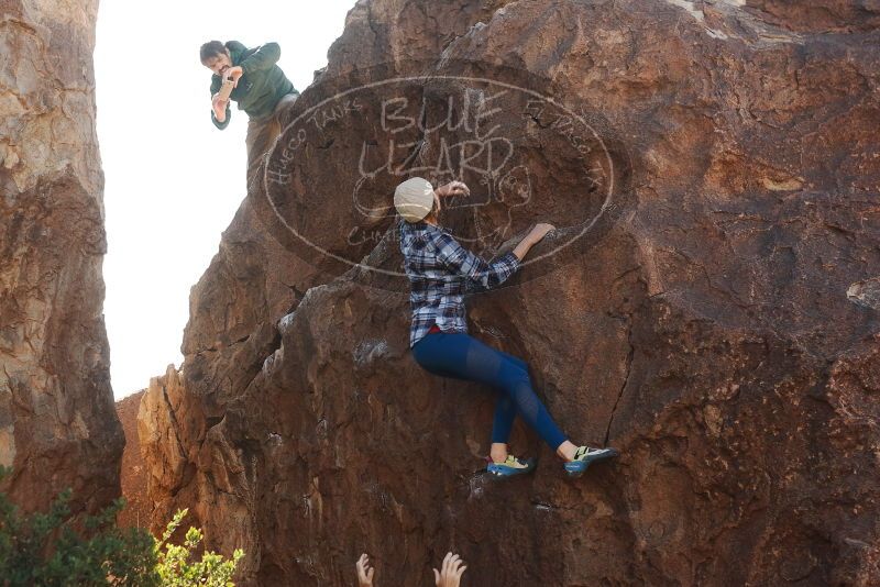 Bouldering in Hueco Tanks on 02/24/2019 with Blue Lizard Climbing and Yoga

Filename: SRM_20190224_1035110.jpg
Aperture: f/4.0
Shutter Speed: 1/800
Body: Canon EOS-1D Mark II
Lens: Canon EF 50mm f/1.8 II