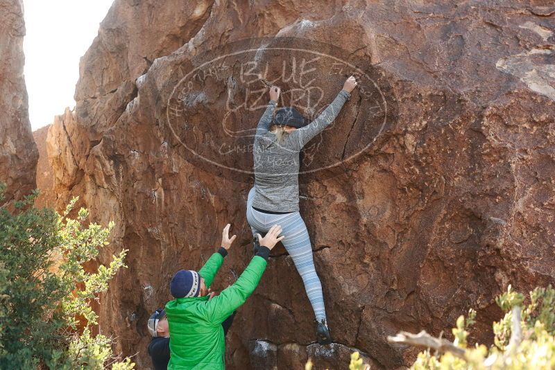 Bouldering in Hueco Tanks on 02/24/2019 with Blue Lizard Climbing and Yoga

Filename: SRM_20190224_1037020.jpg
Aperture: f/4.0
Shutter Speed: 1/400
Body: Canon EOS-1D Mark II
Lens: Canon EF 50mm f/1.8 II