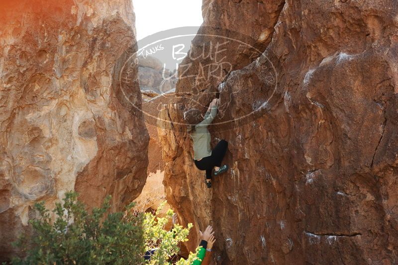 Bouldering in Hueco Tanks on 02/24/2019 with Blue Lizard Climbing and Yoga

Filename: SRM_20190224_1041370.jpg
Aperture: f/4.0
Shutter Speed: 1/500
Body: Canon EOS-1D Mark II
Lens: Canon EF 50mm f/1.8 II