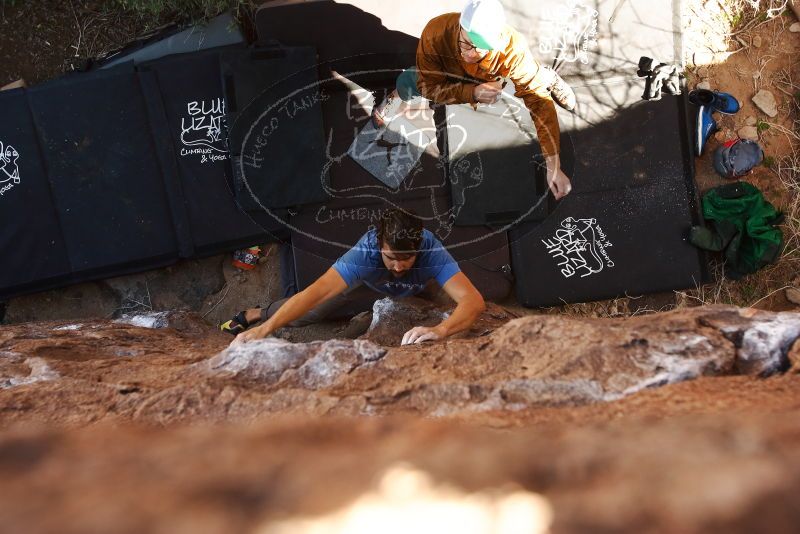 Bouldering in Hueco Tanks on 02/24/2019 with Blue Lizard Climbing and Yoga

Filename: SRM_20190224_1057420.jpg
Aperture: f/5.0
Shutter Speed: 1/200
Body: Canon EOS-1D Mark II
Lens: Canon EF 16-35mm f/2.8 L