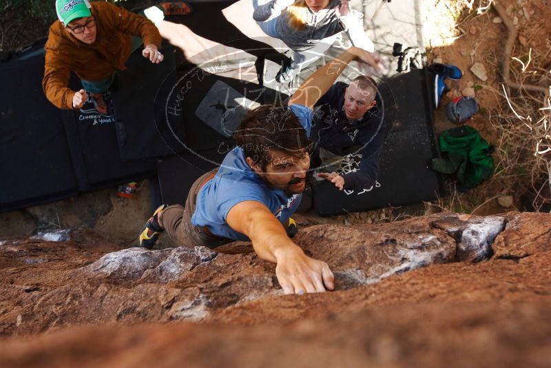 Bouldering in Hueco Tanks on 02/24/2019 with Blue Lizard Climbing and Yoga

Filename: SRM_20190224_1058230.jpg
Aperture: f/5.0
Shutter Speed: 1/250
Body: Canon EOS-1D Mark II
Lens: Canon EF 16-35mm f/2.8 L