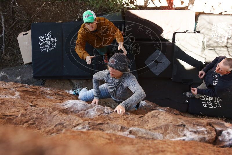 Bouldering in Hueco Tanks on 02/24/2019 with Blue Lizard Climbing and Yoga

Filename: SRM_20190224_1102130.jpg
Aperture: f/5.0
Shutter Speed: 1/200
Body: Canon EOS-1D Mark II
Lens: Canon EF 16-35mm f/2.8 L