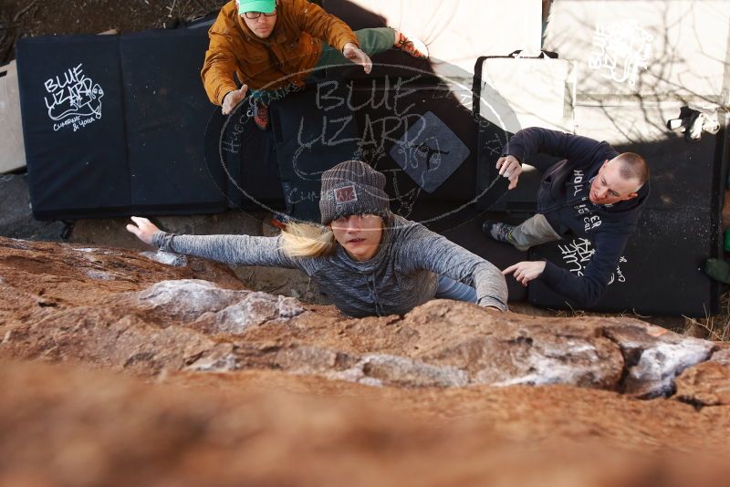 Bouldering in Hueco Tanks on 02/24/2019 with Blue Lizard Climbing and Yoga

Filename: SRM_20190224_1102250.jpg
Aperture: f/5.0
Shutter Speed: 1/200
Body: Canon EOS-1D Mark II
Lens: Canon EF 16-35mm f/2.8 L